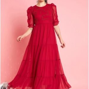 Antheaa Chiffon Maxi Dress